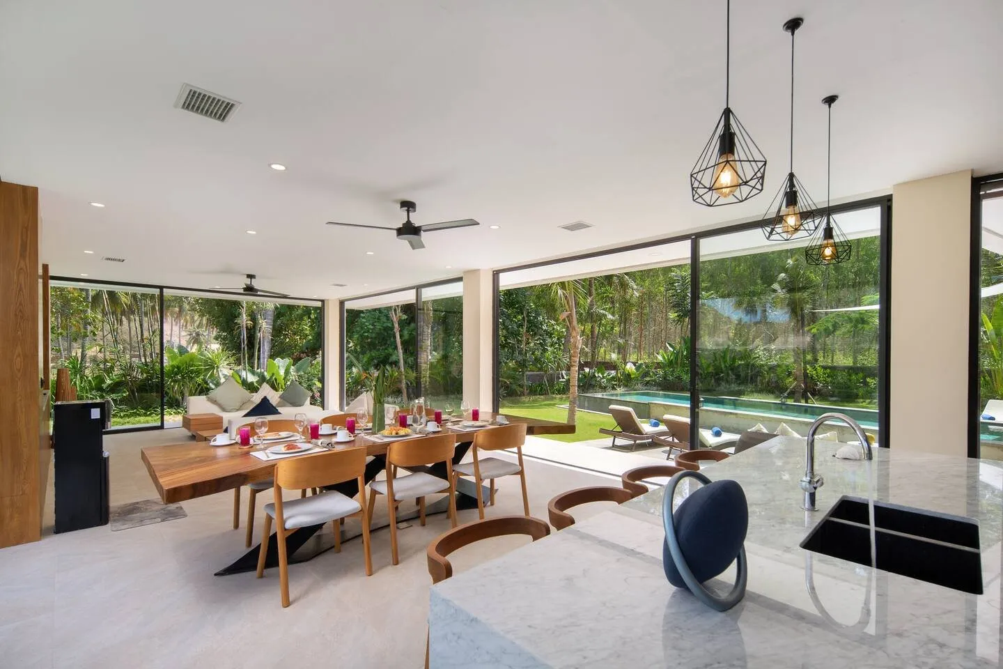 Villa Selong Belanak balcony view